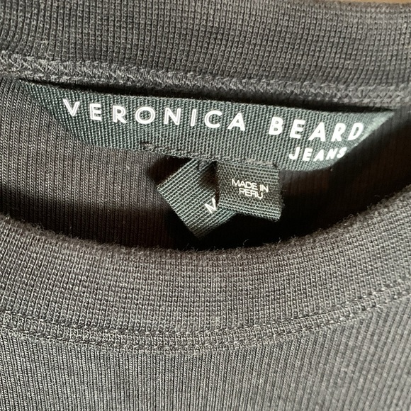 Women’s Black Veronica Beard Austyn Belted Midi Dress Size Medium - Picture 7 of 16